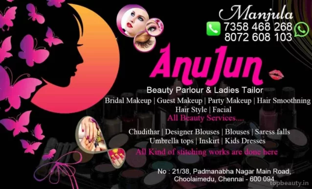 Anujun Bridal makeup and Ladies Beauty parlour home service, Chennai - Photo 4