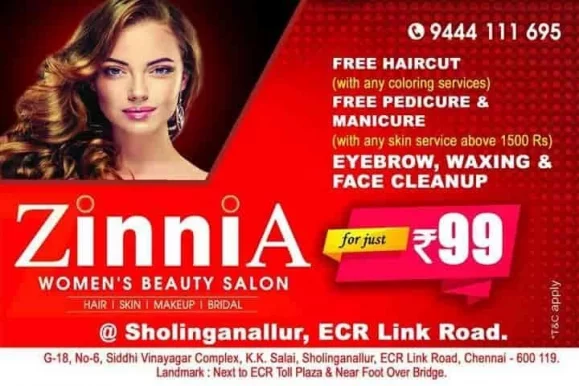 Zinnia - Womens Beauty Salon, Chennai - Photo 1