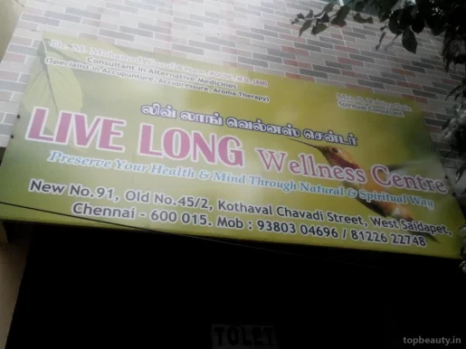 Live Long Wellness Centre, Chennai - 
