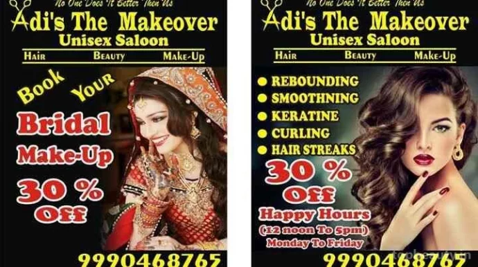 Adi's The Makeover Unisex Salon, Delhi - Photo 2