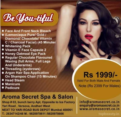 Aroma Secret Spa & Salon Unisex, Mumbai - Photo 2