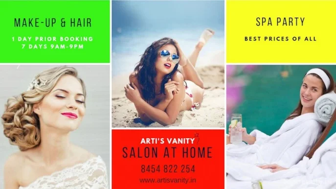 ARTI'S VANITY Premium Home Salon Services & Mobile Bridal Studio, Mumbai - 