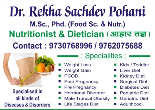 Dr. Rekha Sachdev Pohani(Dietician & Nutritionist), Pune - Photo 1