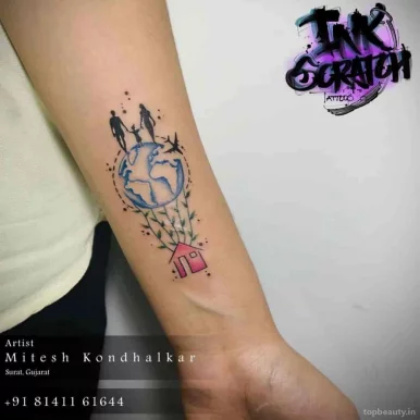 Ink Scratch Tattoo Studio |Body Piercing| Sketch Artist | Training & Design, Surat - Photo 2