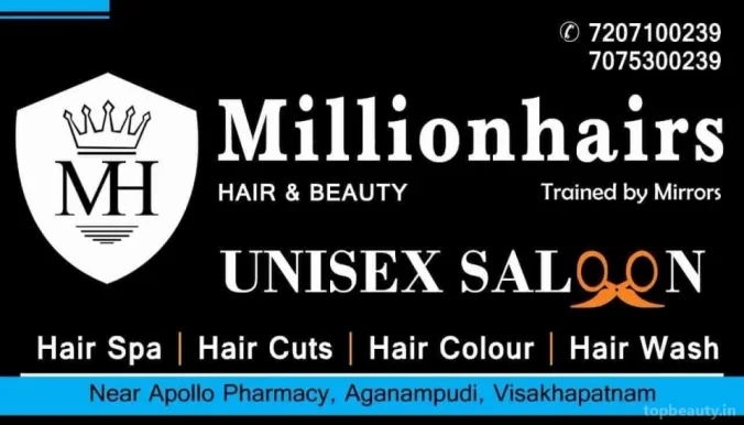 Millionhairs family salon hair and beauty, Visakhapatnam - Photo 1