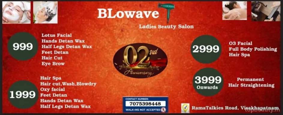 Blowave hair & Beauty, Visakhapatnam - Photo 3